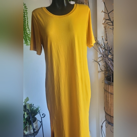 Vero yellow tshirt maxi dress Size S - Picture 1 of 5